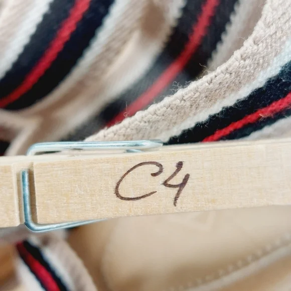 MIA Rope Heels Tan Black White Red Striped Ankle Strap Wedge Sandals C4 - Picture 11 of 11